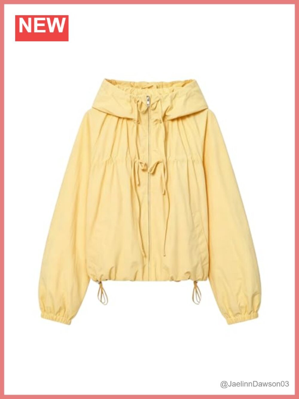 Women's Windbreaker Jacket Lightweight Oversized Hooded Fall